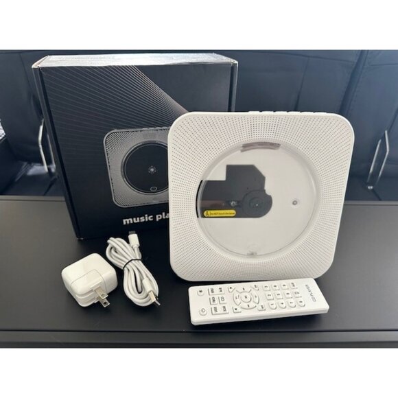 Gueray Portable Desktop FM Radio CD Music Player Remote Speakers KC-806 White - Picture 1 of 10
